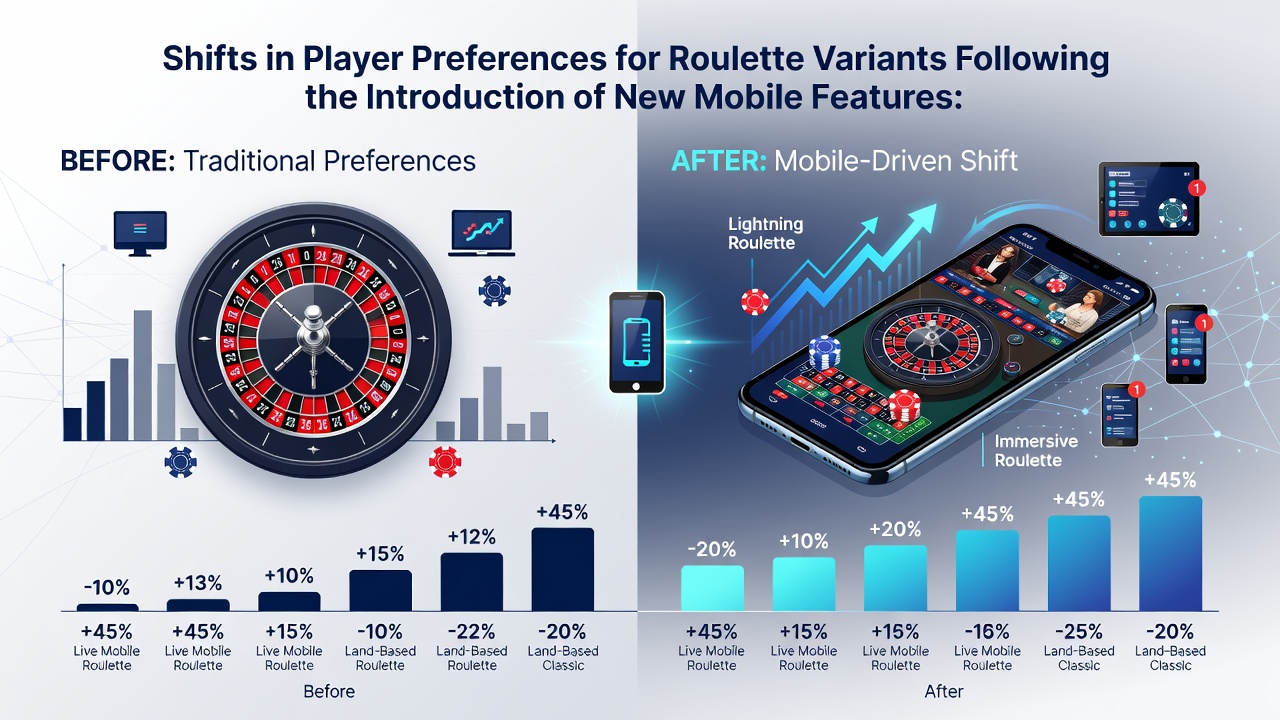 Players engaging with live mobile roulette sessions showing variant selection screens and real-time statistics